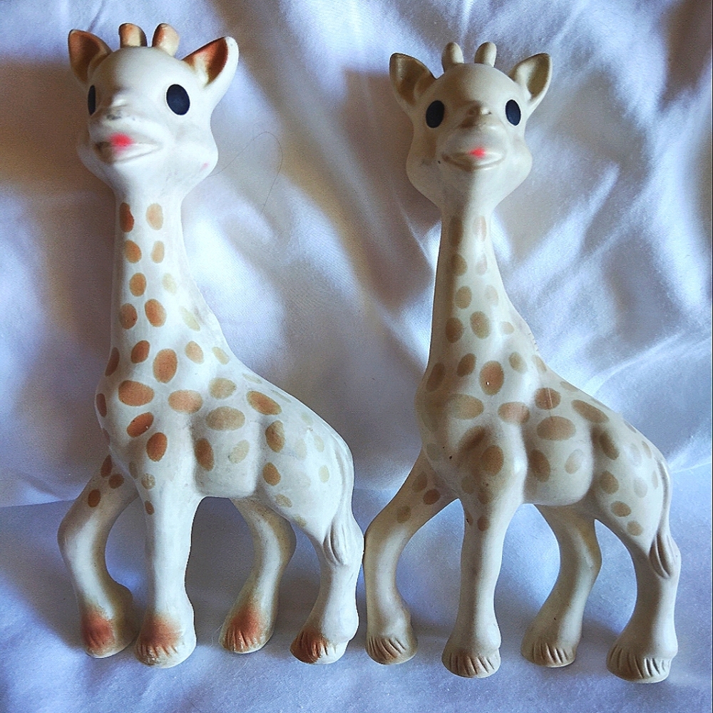Two Sophie The Giraffe Teething Toys
